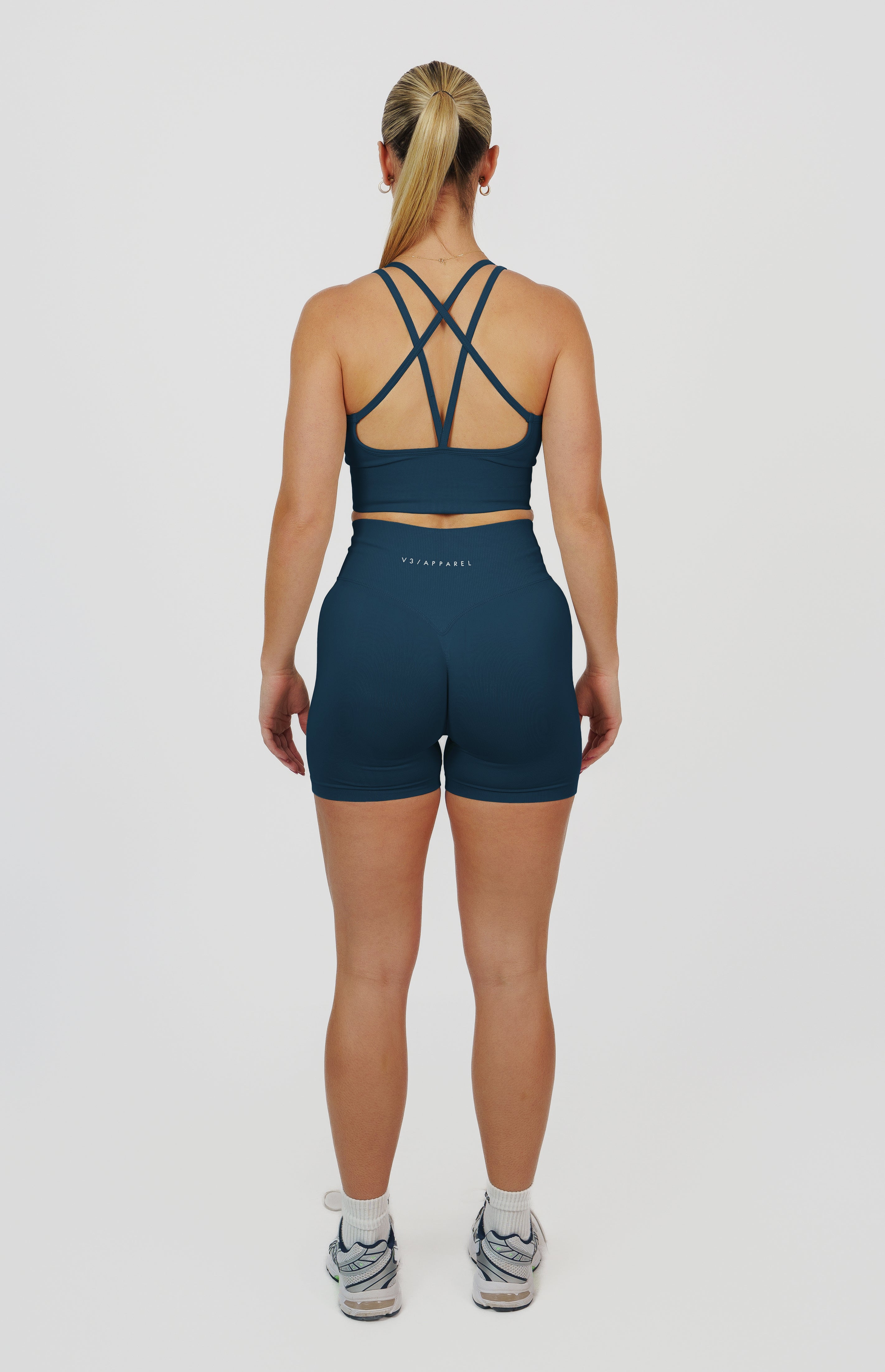 Form Seamless Scrunch Shorts & Sports Bra Set - Deep Turquoise